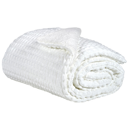 Κουβερτοπάπλωμα Μονό με Γούνα Sherpa Das Home 1176 White 160x220