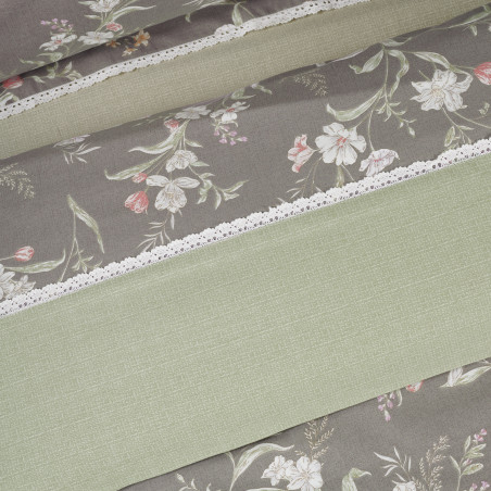 Σετ Παπλωματοθήκη Υπέρδιπλη 3 Τεμαχίων Das Home 1686 Grey-Taupe-Pink 220x240