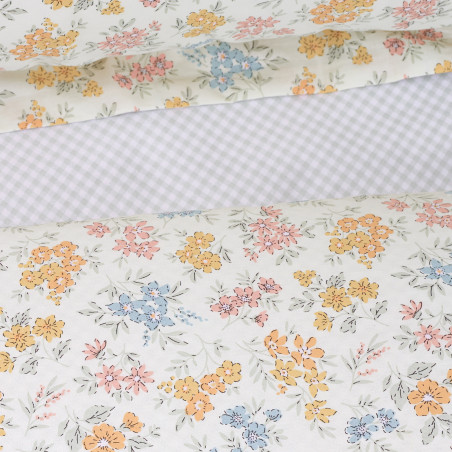 Σετ Σεντόνια King Size 4 Τεμαχίων Das Home 3001 Cream-Mint-Salmon 260x280