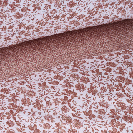 Σετ Παπλωματοθήκη Μονή 2 Τεμαχίων Das Home 3003 White-Nude 160x240