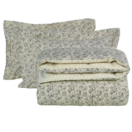 Σετ Σεντόνια King Size 4 Τεμαχίων Das Home 3004 White-Black 260x280