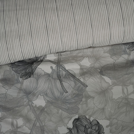 Σετ Παπλωματοθήκη Μονή 2 Τεμαχίων Das Home 5421 Grey 160x240