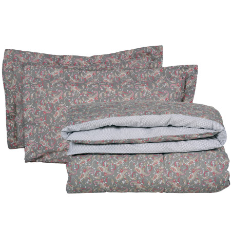 Σετ Παπλωματοθήκη Μονή 2 Τεμαχίων Das Home 5423 Khaki-Coral 160x240