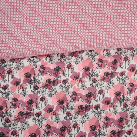 Σετ Σεντόνια Υπέρδιπλα με Λάστιχο 4 Τεμαχίων Das Home 5424 Nude-Black 170x200+35