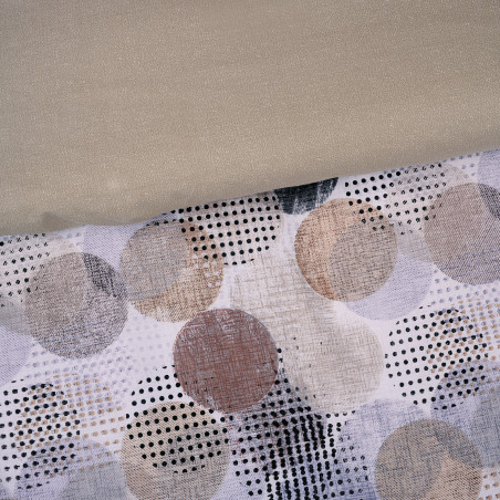 Σετ Σεντόνια Μονά με Λάστιχο 3 Τεμαχίων Das Home 5426 Beige-Taupe-Black 120x200+35