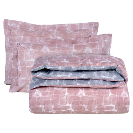 Σετ Σεντόνια Υπέρδιπλα 4 Τεμαχίων Das Home 9646 Nude-Grey 240x260