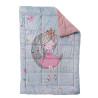 Παιδικό Κουβερτοπάπλωμα με Γούνα Sherpa Μονό Das Home 4922 Grey-Pink 160x220