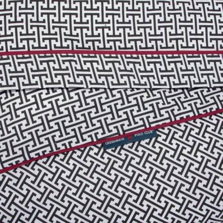 Σετ Παπλωματοθήκη Υπέρδιπλη 3 Τεμαχίων Greenwich Polo Club 2213 Grey-Black 220x240