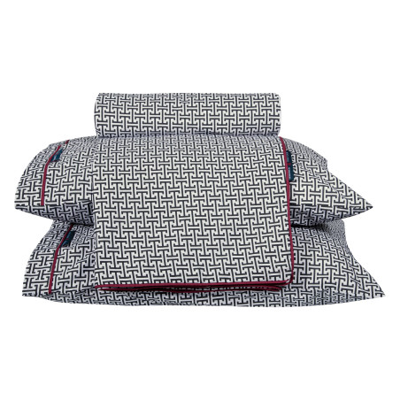 Σετ Παπλωματοθήκη King Size 3 Τεμαχίων Greenwich Polo Club 2213 Grey-Black 240x260