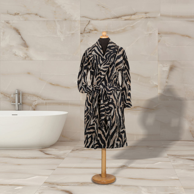 Μπουρνούζι Greenwich Polo Club 3098 Ecru-Black...