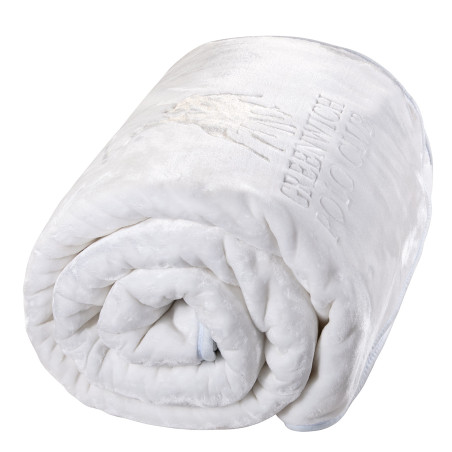 Κουβέρτα Βελουτέ Υπέρδιπλη Greenwich Polo Club 3470 White 220x240