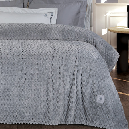Κουβέρτα Fleece Υπέρδιπλη Greenwich Polo Club 3476 Grey 220x240