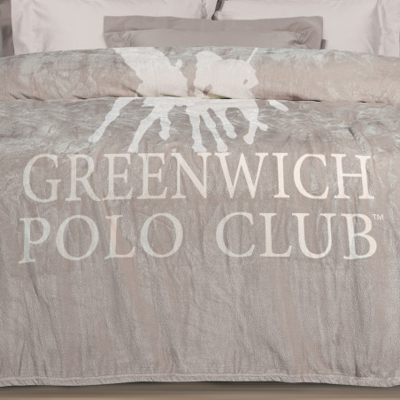 Κουβέρτα Fleece Μονή Greenwich Polo Club 3490 Taupe 160x240