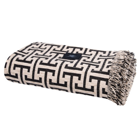 Ριχτάρι Διθέσιου Greenwich Polo Club 3931 Ecru-Black 180x250