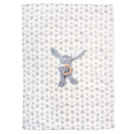 Κουβέρτα Fleece Αγκαλιάς Greenwich Polo Club 8844 White-Blue 75x100