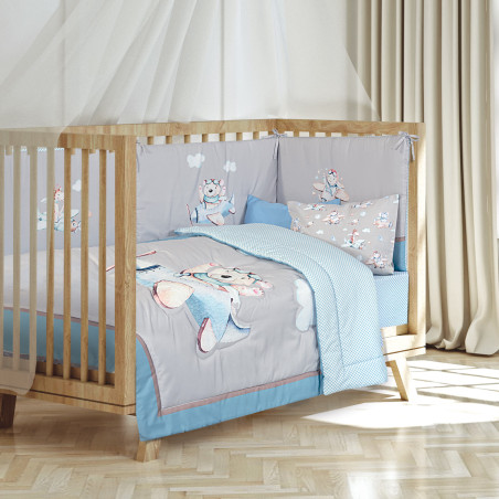 Πάπλωμα Κούνιας Greenwich Polo Club 8851 Beige-Blue-Grey 110x150