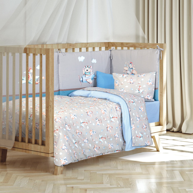 Σετ Σεντόνια Κούνιας 3 Τεμαχίων Greenwich Polo...