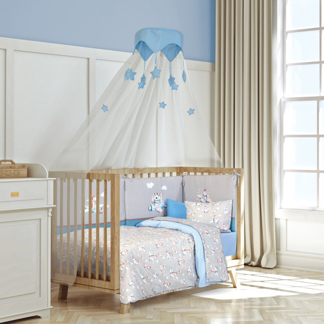 Σετ Σεντόνια Κούνιας 3 Τεμαχίων Greenwich Polo...