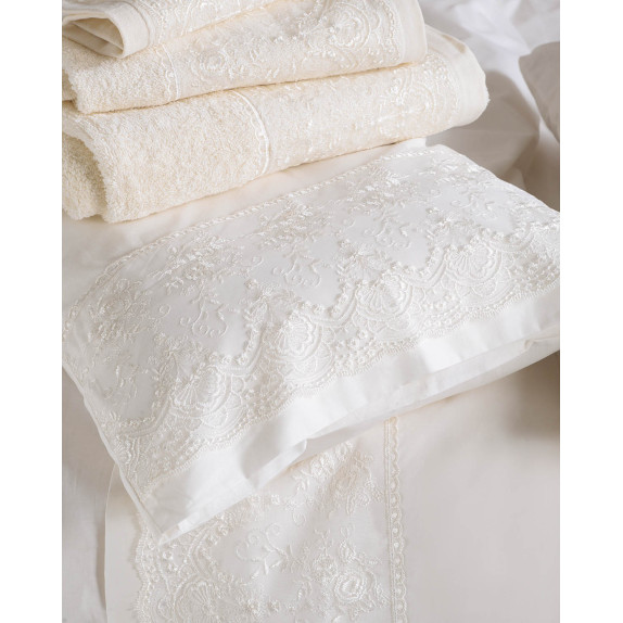 Σετ Σεντόνια Υπέρδιπλα 4 Τεμαχίων Rythmos Dione Εκρου...