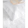 Σετ Κουβερλί Υπέρδιπλο 3 Τεμαχίων Rythmos  Reina Λευκο 235x250