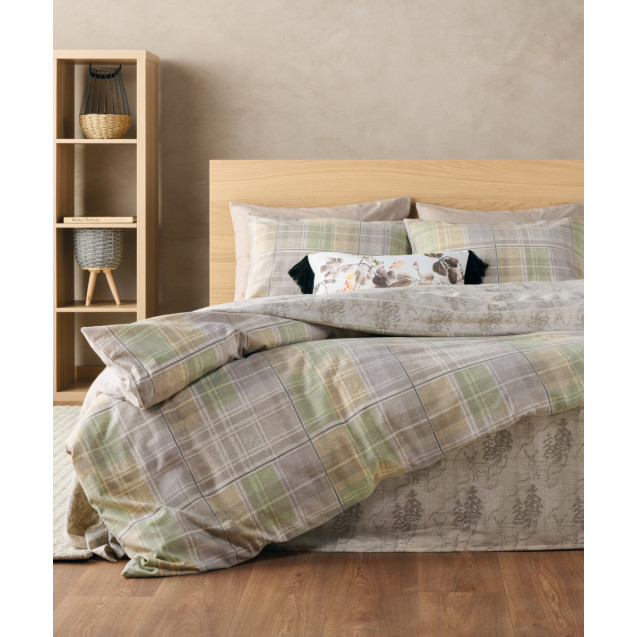 Σετ Σεντόνια Φανελένια King Size 4 Τεμαχίων...