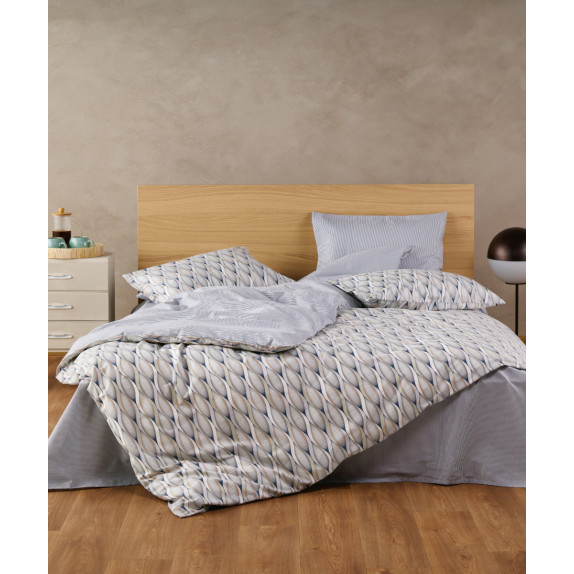 Σετ Σεντόνια Ημίδιπλα 3 Τεμαχίων Kentia Crystal 01 190x270