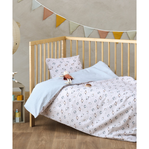 Σετ Σεντόνια Λίκνου 2 Τεμαχίων Kentia Duviri 60x120