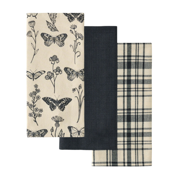 Σετ Πετσέτες Κουζίνας 3 Τεμαχίων Kentia Fazzy 2412 40x60