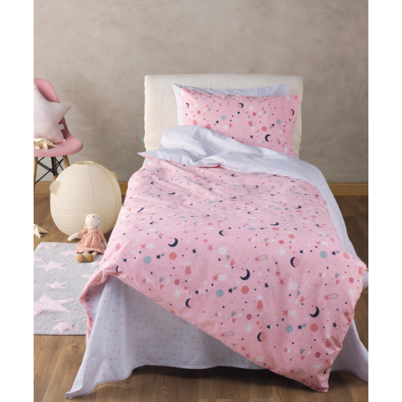 Σετ Παιδικά Σεντόνια Μονά 3 Τεμαχίων Kentia Laluna 160x245