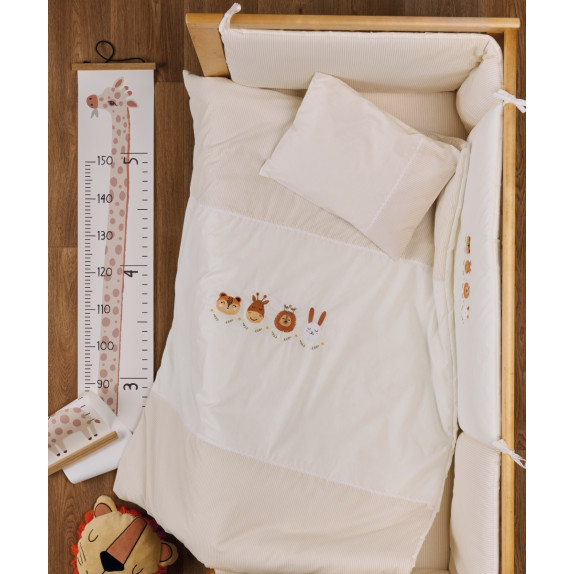 Σετ Παπλωματοθήκη Κούνιας 2 Τεμαχίων Kentia Lorelai 100x140