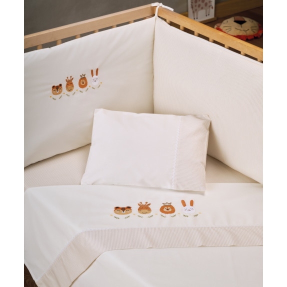 Σετ Σεντόνια Κούνιας 3 Τεμαχίων Kentia Lorelai 120x160