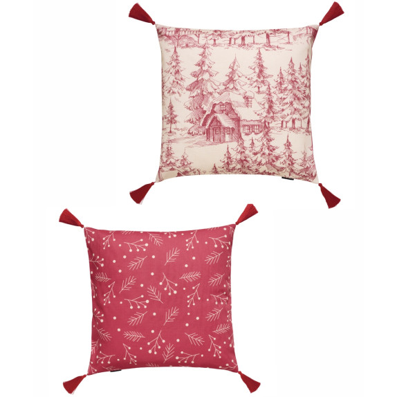 Σετ Μαξιλαροθήκες Διακόσμησης 2 Τεμαχίων Kentia Snow 2419...