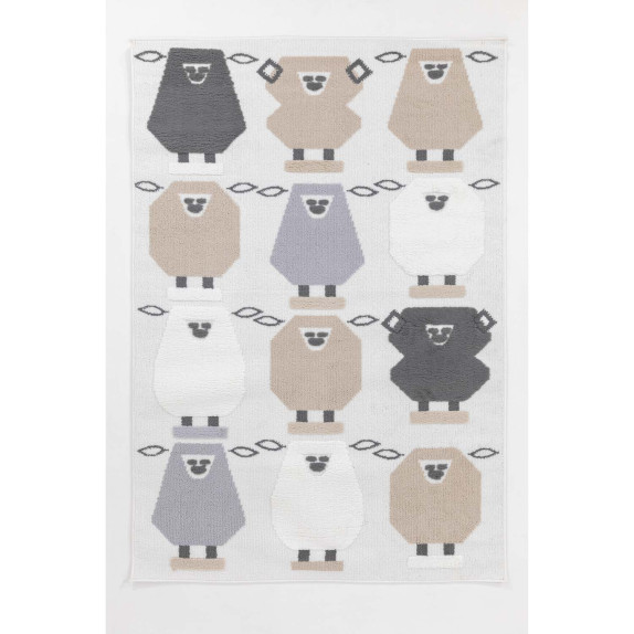 Παιδικό Χαλί Ezzo Piccolo D057A1A Cream 080x150