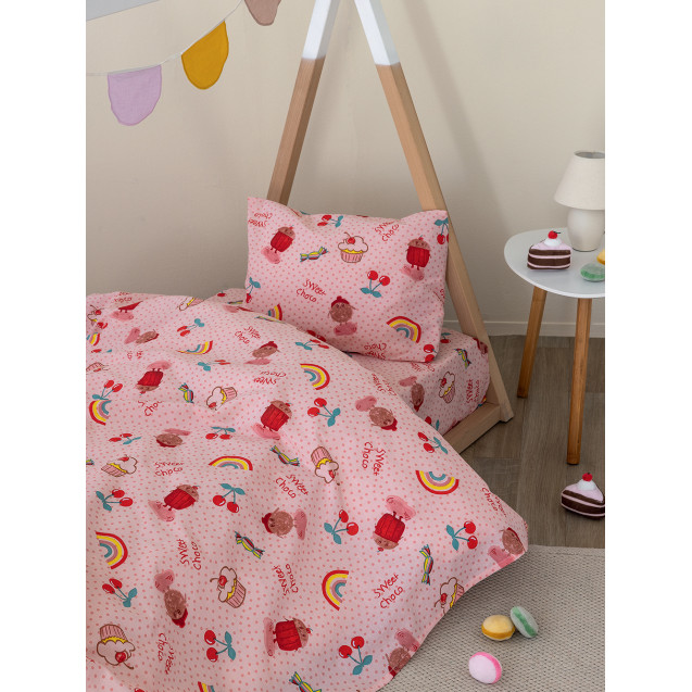 Σετ Σεντόνια Κούνιας με Λάστιχο 3 Τεμαχίων...