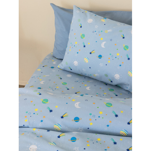 Σετ Σεντόνια Φανελένια Κούνιας Με Λάστιχο 3...