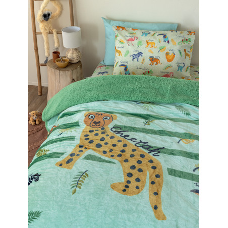 Κουβέρτα Fleece Μονή με Γούνα Sherpa Palamaiki 160x220 SW100