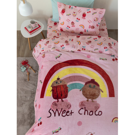 Παιδικό Κουβερτοπάπλωμα Μονό με Sherpa Palamaiki 160X220 Sw103