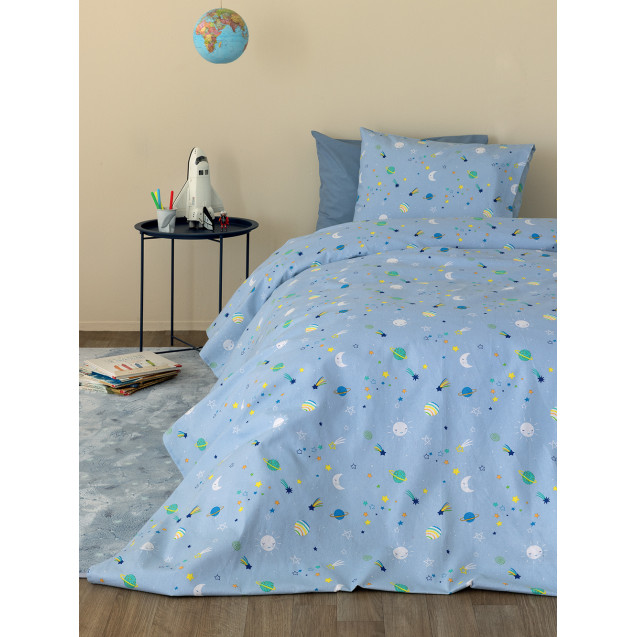 Σετ Σεντόνια Φανελένια Μονά με Λάστιχο 3...