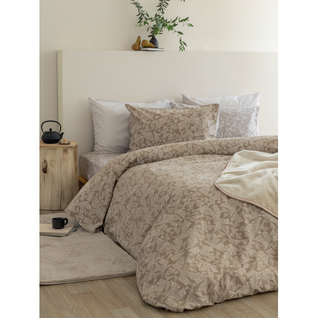 Σετ Σεντόνια Φανελένια Υπέρδιπλα 4 Τεμαχίων...