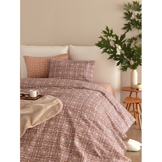 Σετ Σεντόνια Φανελένια Υπέρδιπλα Με Λάστιχο 4...