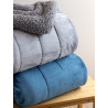 Κουβερτοπάπλωμα Υπέρδιπλο με Γούνα Sherpa Palamaiki 220x240 MONO DENIM