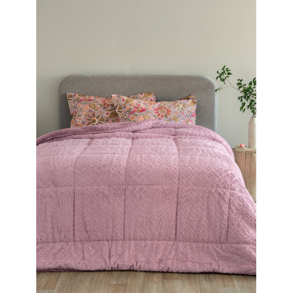 Κουβερτοπάπλωμα Υπέρδιπλο με Γούνα Sherpa Palamaiki...