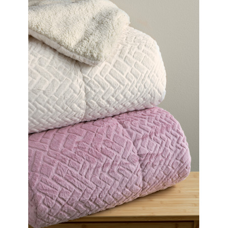 Κουβερτοπάπλωμα Υπέρδιπλο με Γούνα Sherpa Palamaiki 220x240 MOZZA MOV