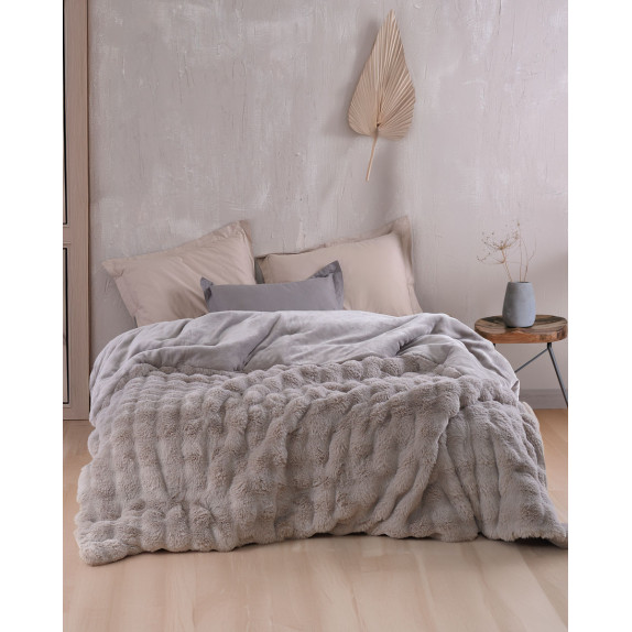 Κουβερτοπάπλωμα Υπέρδιπλο Rythmos Luxe Γκρι 220x240