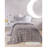 Κουβερτοπάπλωμα Μονό Rythmos Luxe Γκρι 160x220