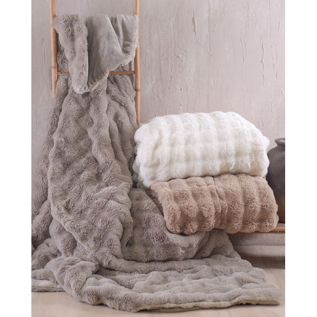 Κουβερτοπάπλωμα Υπέρδιπλο Rythmos Luxe Εκρου...