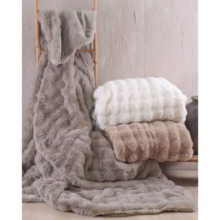 Κουβερτοπάπλωμα Υπέρδιπλο Rythmos Luxe Εκρου 220x240