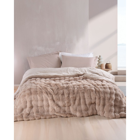 Κουβερτοπάπλωμα Υπέρδιπλο Rythmos Luxe Μπεζ 220x240