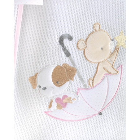 Κουβέρτα Πικέ Κούνιας Rythmos Umbrella Fight Poz 120x150