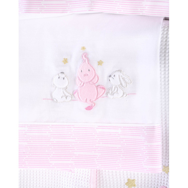 Σετ Σεντόνια Φανελένια Κούνιας 3 Τεμαχίων...